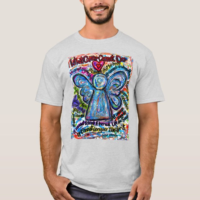 Vad cancern inte kan göra med Dikt Angel Anpassnin T Shirt (Framsida)