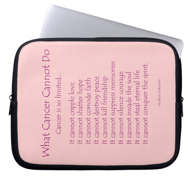 Vad cancern inte kan göra med Sleeve-blocket Laptop Sleeve (Framsidan)