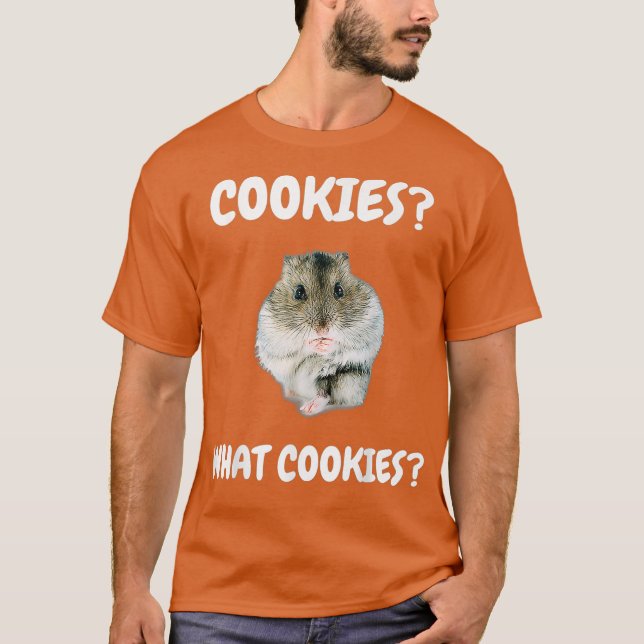 Vad Cookies Dwarf Hamster Funny Meme T Shirt (Framsida)