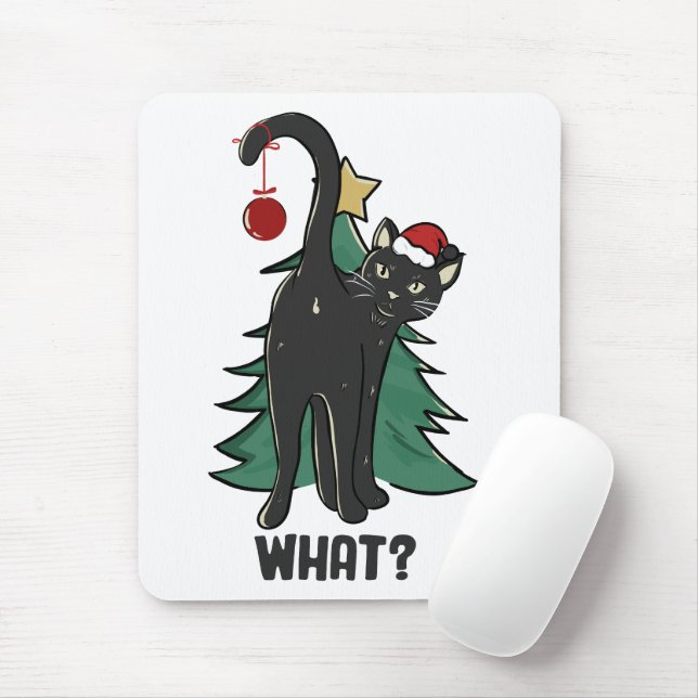 Vad då? Helgdag för svart julklapp Musmatta (Med mus)