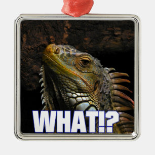Vad då? Iguana Julgransprydnad Metall