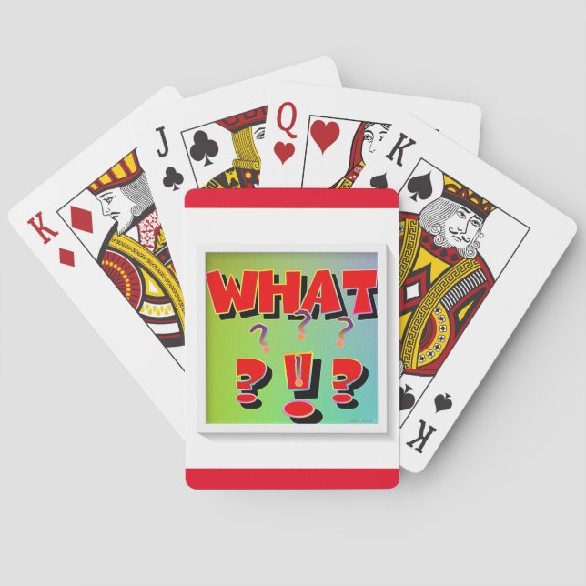 Vad då? Klassiska uppspelningskort Casinokort (Baksidan)