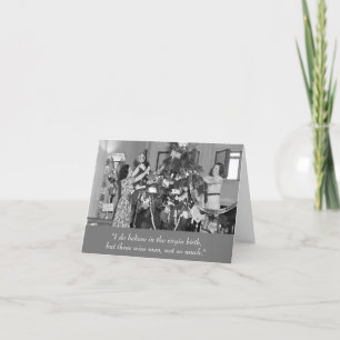 Vad Dam tror på ett fantastiskt julkort? Helgkort