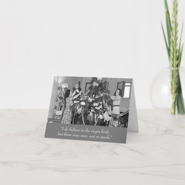 Vad Dam tror på ett fantastiskt julkort? Helgkort (Framsida)