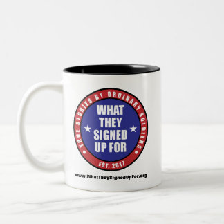 Vad de undertecknade upp för mugg