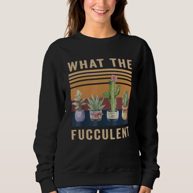 Vad Den Fucculenta Kaktus Sukkulenter Växter Trädg T Shirt (Framsida)