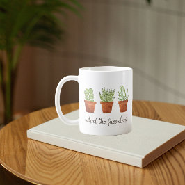 Vad den Fucculenta Krukväxten Sukkulenter Kaffemug Kaffemugg