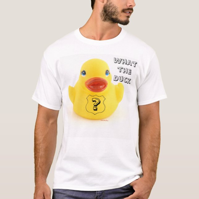 Vad den Rubber ankan för ankagult T-shirt (Framsida)