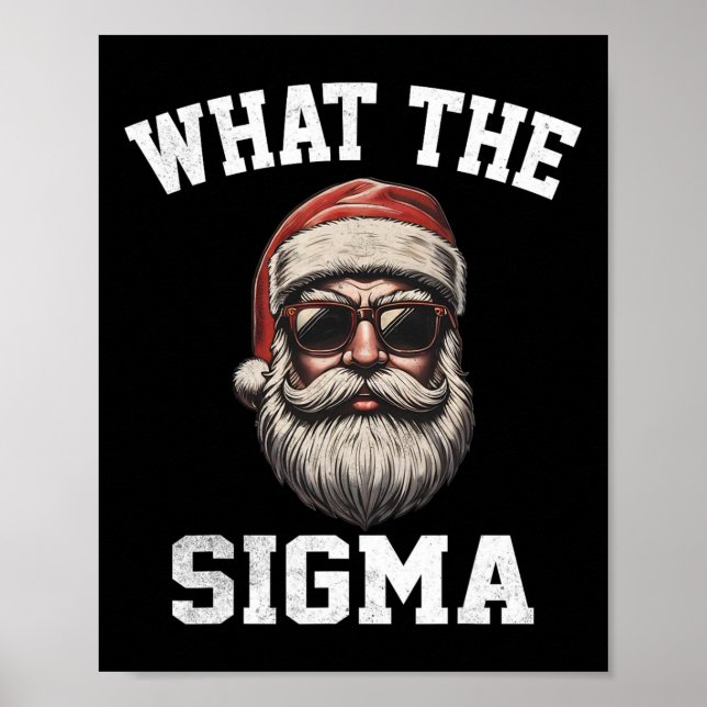 Vad Den Sigma Tomte Roliga Jul Meme Xmas Riz Poster (Framsidan)