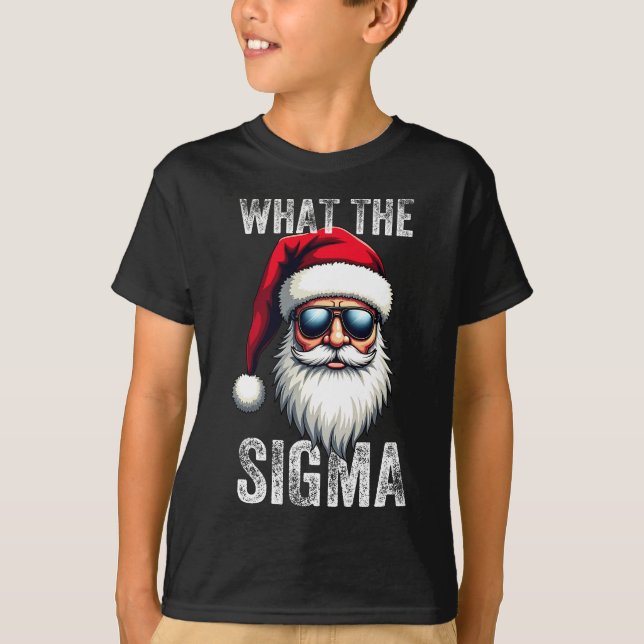 Vad Den Sigma Tomte Roliga Jul Meme Xmas Riz T Shirt (Framsida)