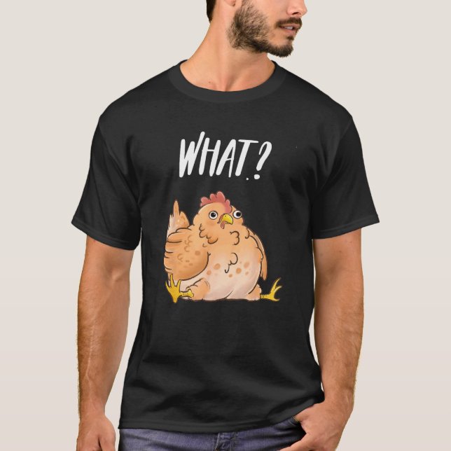 Vad  Derpy Kyckling Puns T Shirt (Framsida)