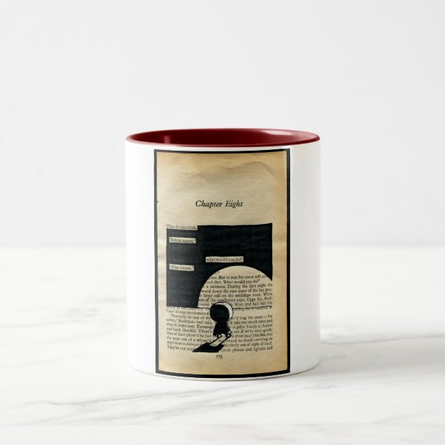 Vad dig tänker… den ljusbruna trumman Två-Tonad mugg (Center)