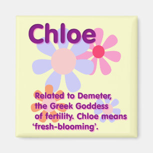 Vad ditt namn betyder: Chloe Magnet
