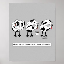 Vad Döv Turkey gör i november Poster