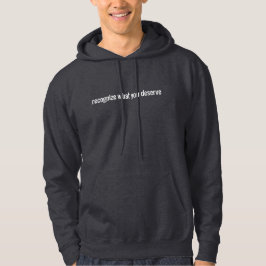 Vad du förtjänar Manar Basic Hoodie