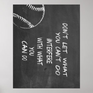 Vad du kan göra Baseball Motiverande Poster