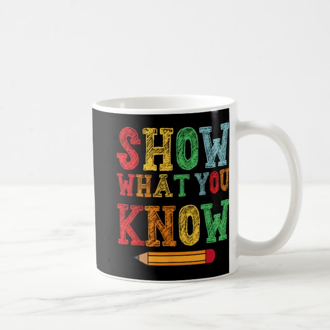 Vad du känner till är roligt, Exam Testday Student Kaffemugg (Höger)