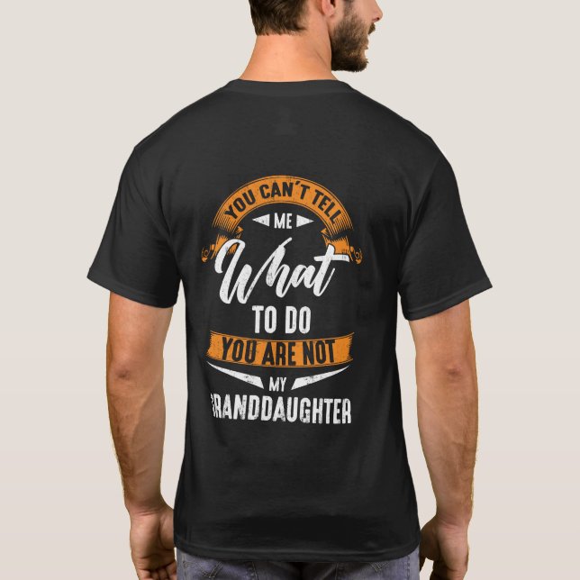 Vad du ska göra är inte min mordotter t shirt (Baksida)
