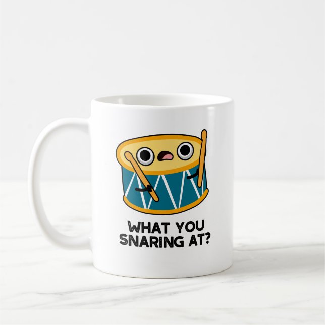Vad du snurrar på en fin Drummer Drum Pun Kaffemugg (Vänster)