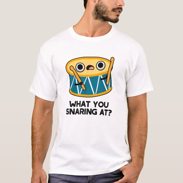 Vad du snurrar på en fin Drummer Drum Pun T Shirt (Framsida)