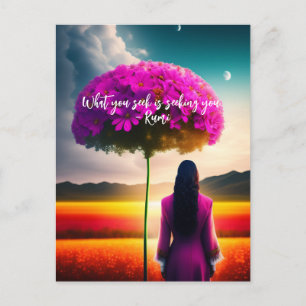 Vad du söker i Dreamscape Rumi-citatet Vykort