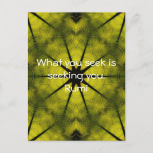Vad du söker Rumi Wisdom Attraktion Quotation? Vykort