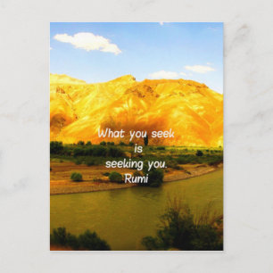 Vad du söker Rumi Wisdom Attraktion Quotation? Vykort