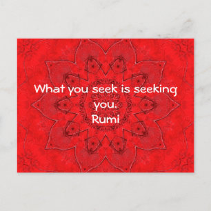 Vad du söker Rumi Wisdom Attraktion Quotation? Vykort