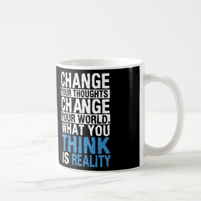 Vad du Tänkor är verklighet - motivation Kaffemugg (Höger)