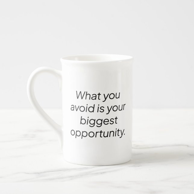 Vad du undviker Specialty Mugg Benporslin Mugg (Vänster)