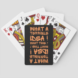 VAD EN FÖRFERLIG IDÉ, VILKEN TID ? rolig Casinokort