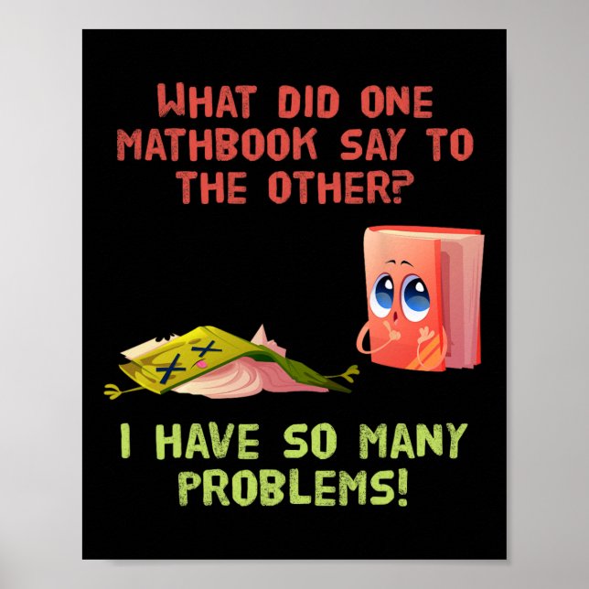Vad en matematik Bok säger till den andra fantasti Poster (Framsidan)