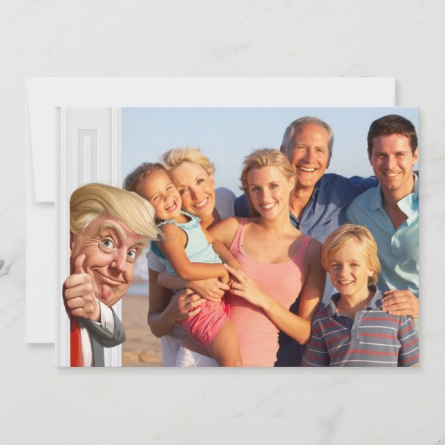 Vad en PHOTOBOMB Julkort (Framsida)