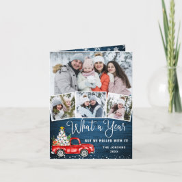 Vad ett års jullött Farm Lastbil 4 Photo Helgkort