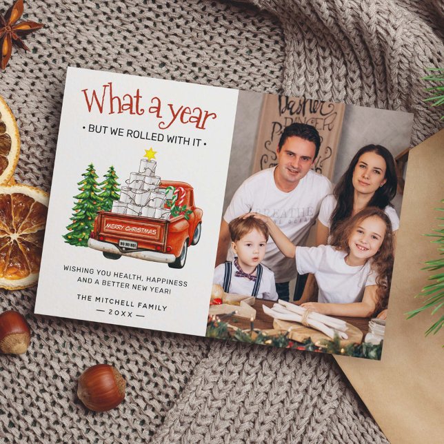 Vad ett års Toilet Papper Julgran-foto Julkort (Skapare uppladdad)