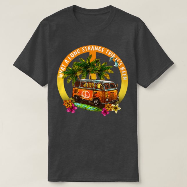 Vad ett långt märkligt Resa har varit Hippie Peace T Shirt (Design framsida)