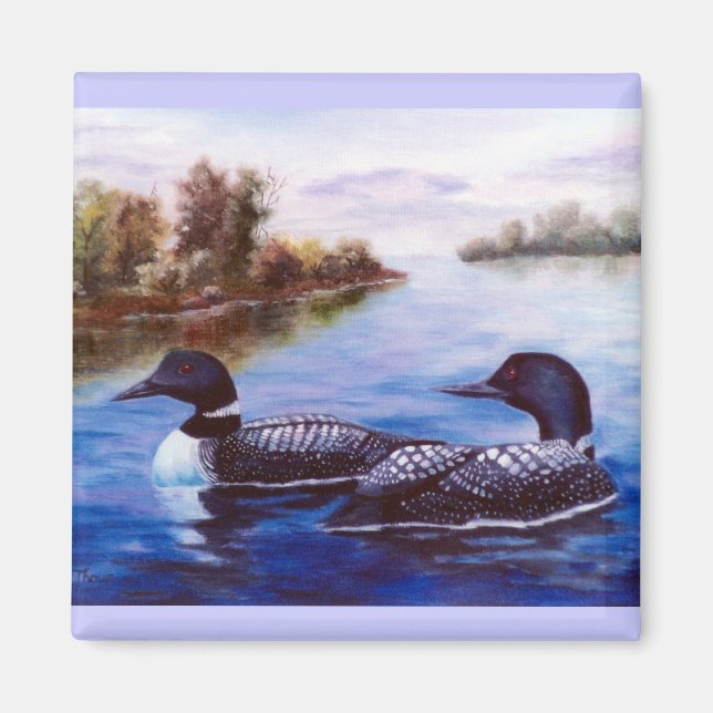 Vad ett Pair Loon Magnet är (Framsidan)