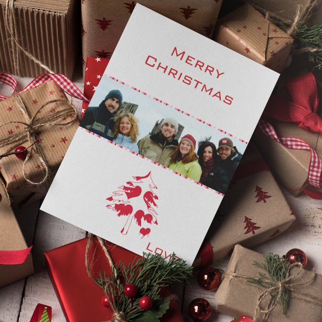 Vad ett Savior God jul och ditt familjefoto är Helgkort (Skapare uppladdad)