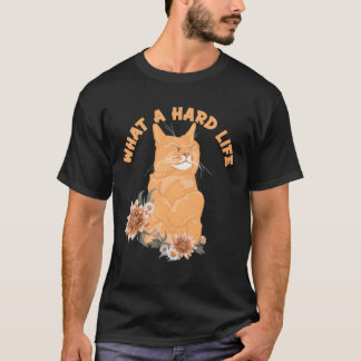 Vad ett svårt liv-katt pappa Cat Mamma Cat Lovers- T Shirt