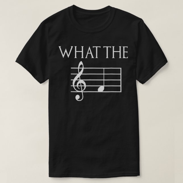 Vad F Musical Note är T Shirt (Design framsida)