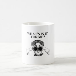Vad Får Jag Ut Av Det – Roligt Relaterbart Citatpr Kaffemugg