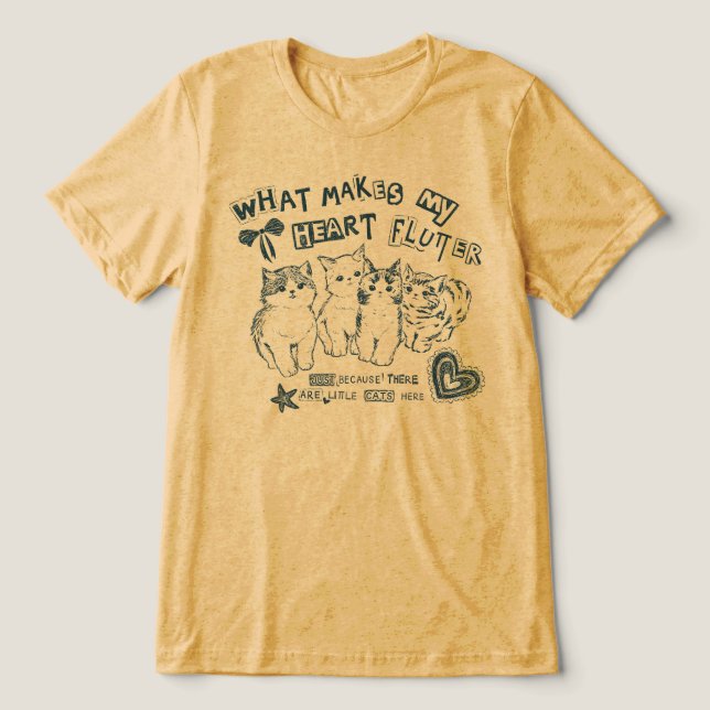 Vad Får Mitt Hjärta att Fladdra T Shirt (Design Framsida)