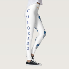 Vad? Färgtillstånd Blå kolumbine Leggings