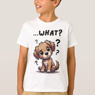 "...vad?" Felaktig Tecknad-valp T Shirt