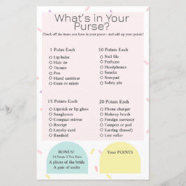 Vad finns i din handväska? Bröllops- eller baby sh