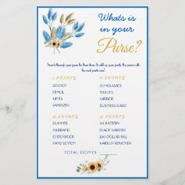 Vad finns i din Purse? Spelkortsfälla Flygblad