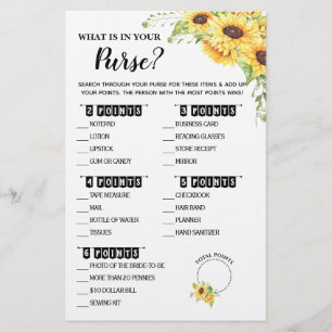 Vad finns i ditt kort för solljus-blommor? flygblad