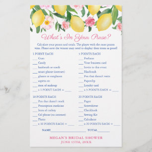 Vad finns i ditt Purse Positano Lemons-spelkort? Flygblad
