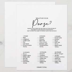 Vad finns i ditt spel för Purse Minimalist Möhippa