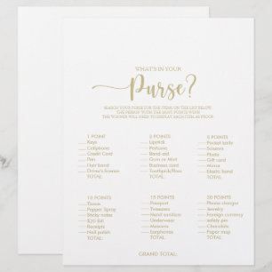 Vad finns i ditt spel för Purse Minimalist Möhippa
